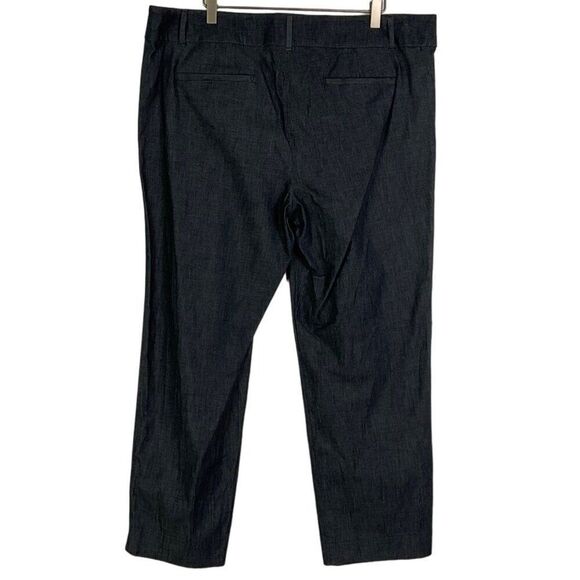 Ann Taylor Factory Signature Pants Size 16 Cotton/Spandex Blend, Midnight Blue - Picture 4 of 11